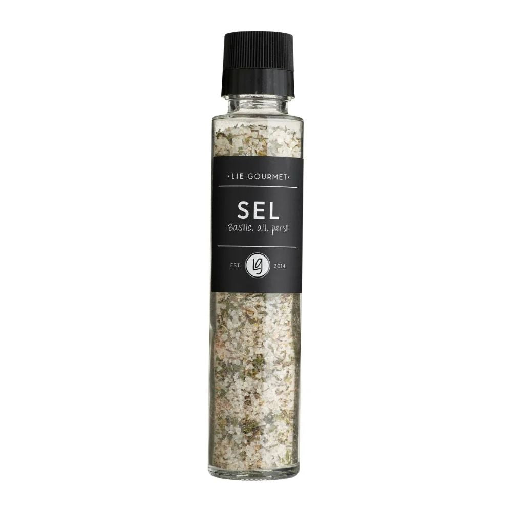 Kværn: salt/basilikum/hvidløg/persille