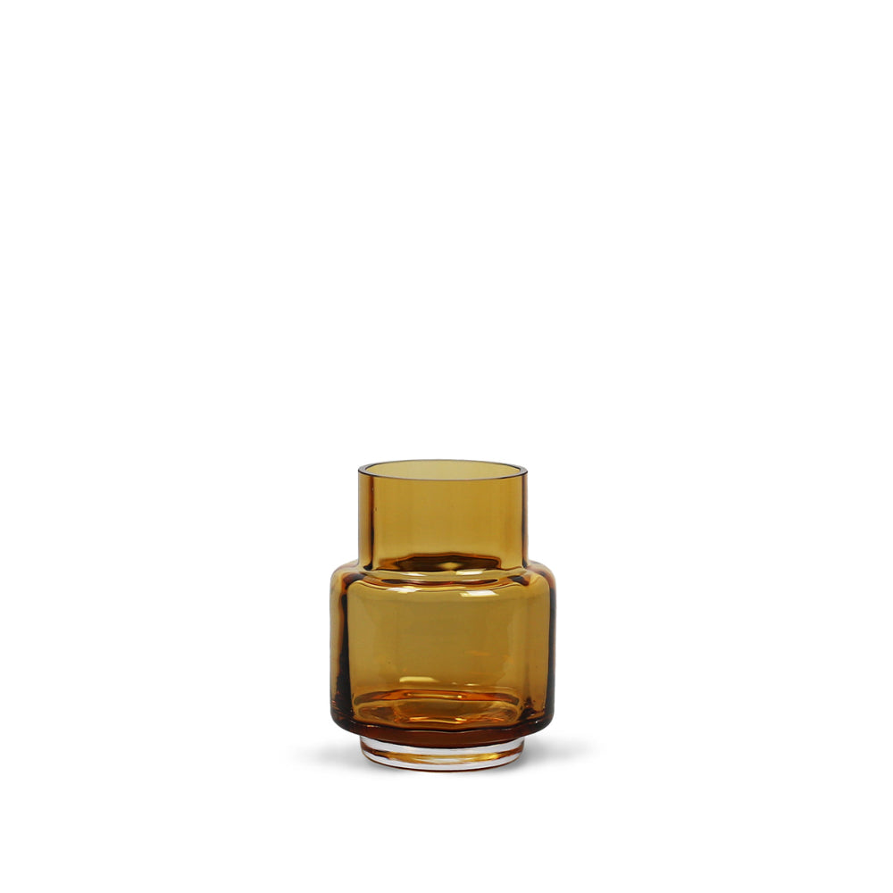 Hurricane Reflections no. 53 i mundblæst glas, farvevariant 015 Amber