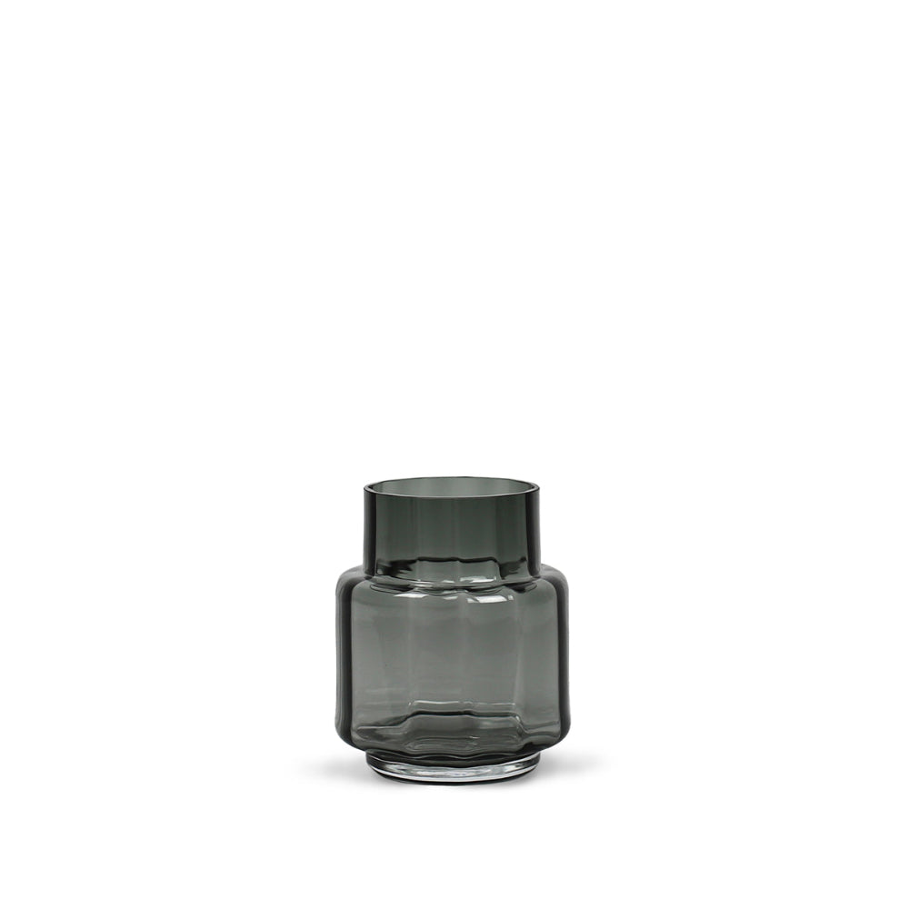 Hurricane Reflections no. 53 i mundblæst glas, farvevariant 004 Smoked Grey