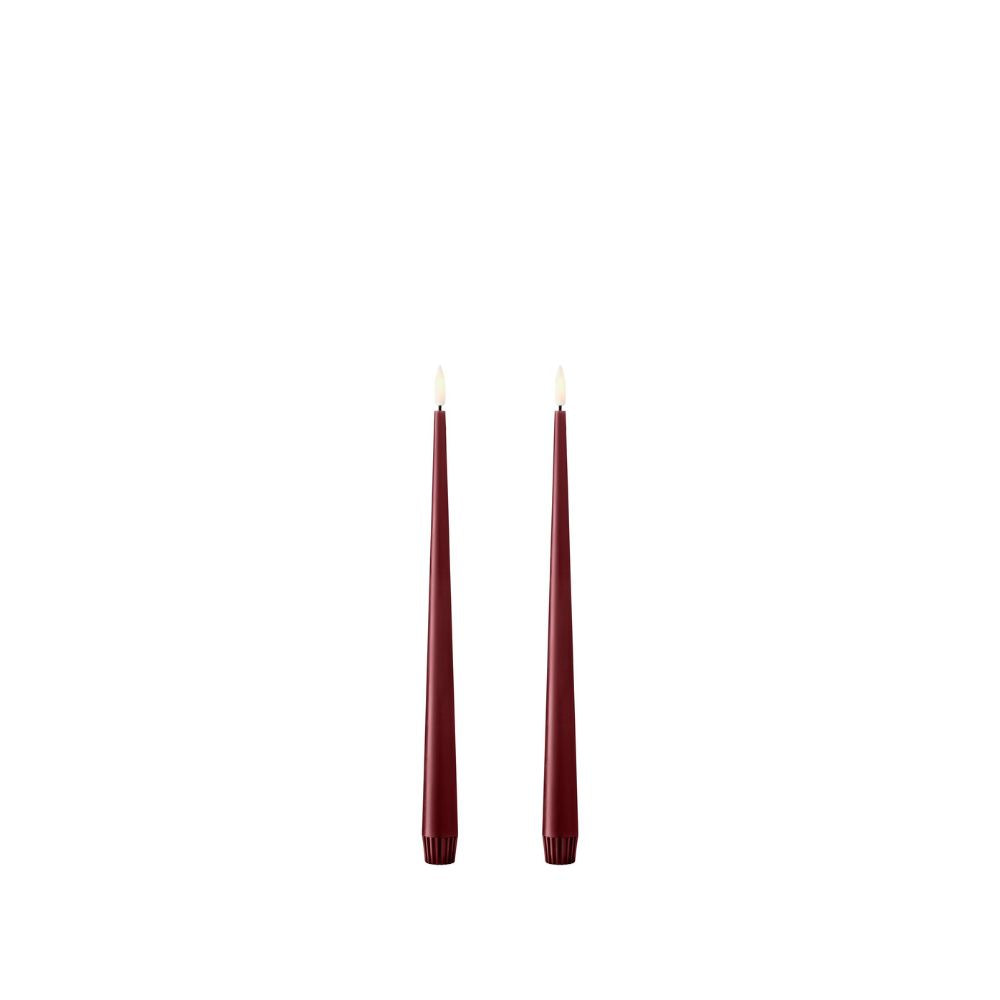 LED stagelys 2-pak Deep Wine 30 cm fra ester & erik