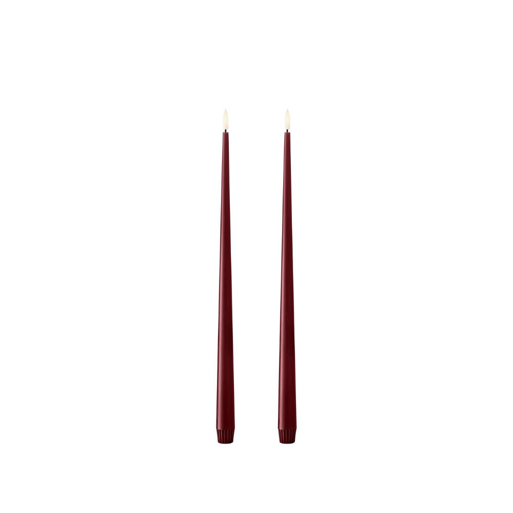 LED stagelys 2-pak Deep Wine 40 cm fra ester & erik