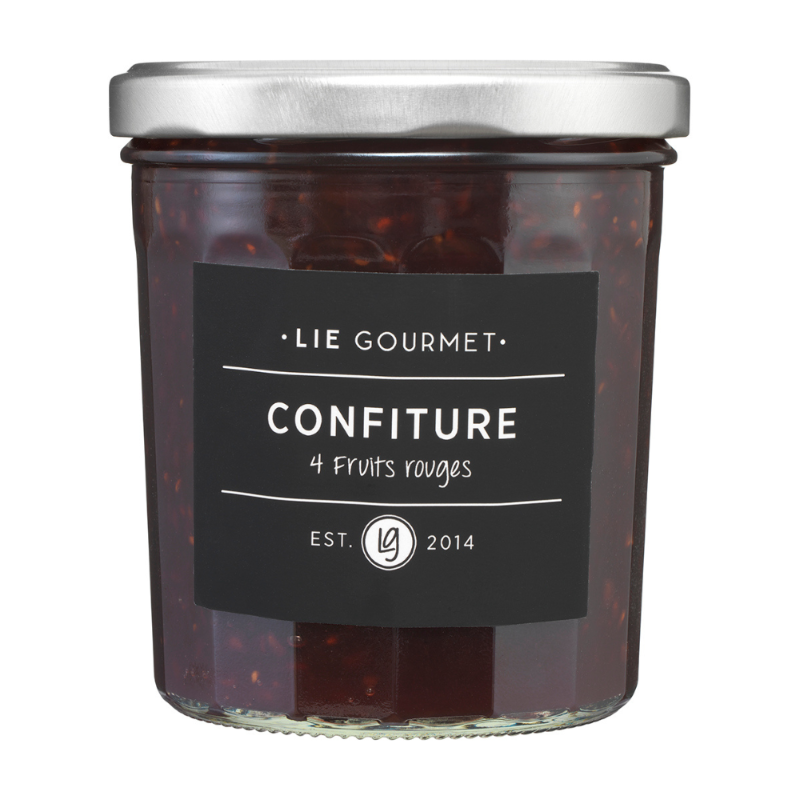 Marmelade med 4 røde bær fra Lie Gourmet