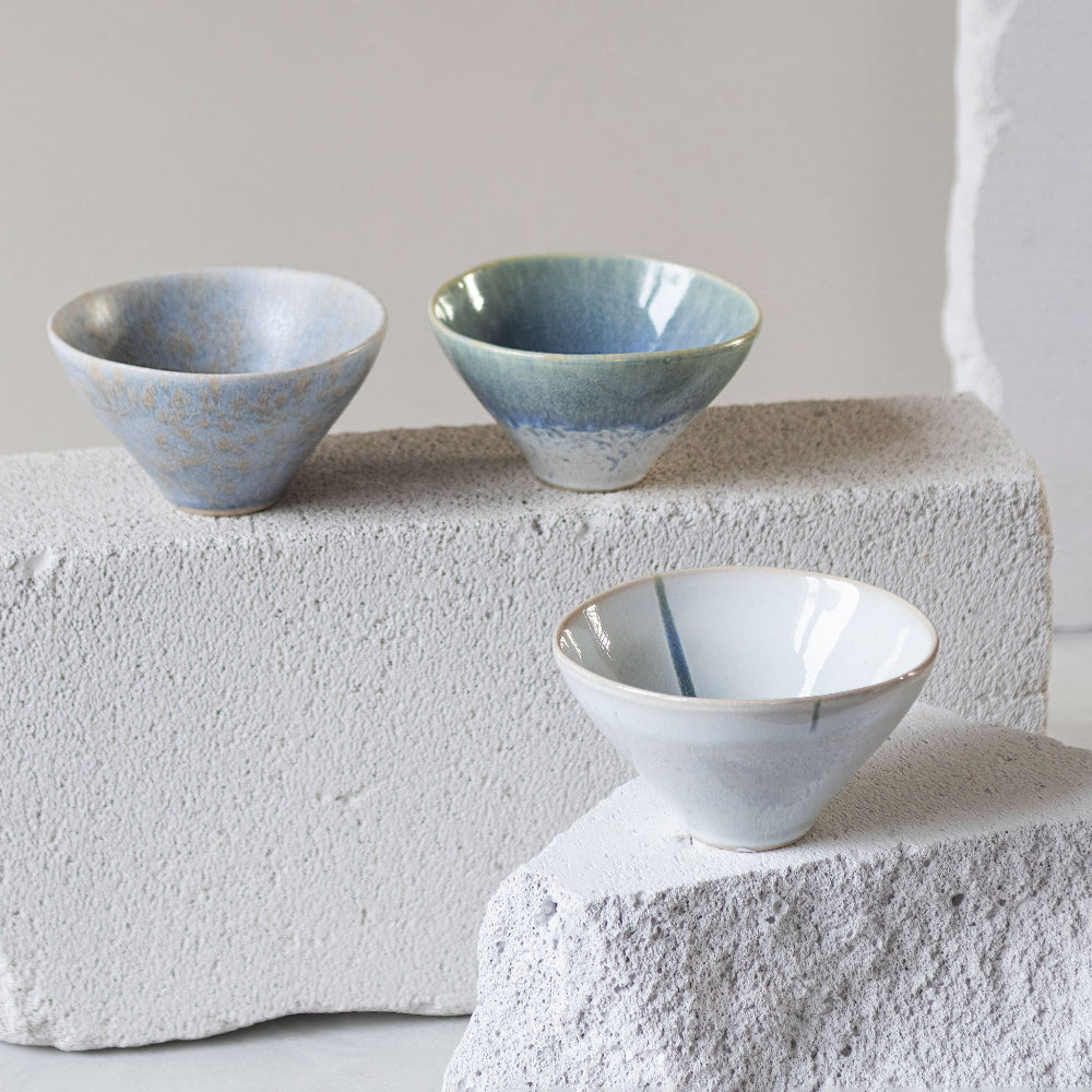 ELEMENTS stentøjsskål i Blue Tones fra Mette Ditmer, small 3-pak