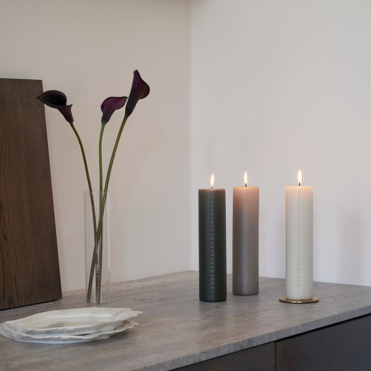 Lyseplatte - small, blank guld