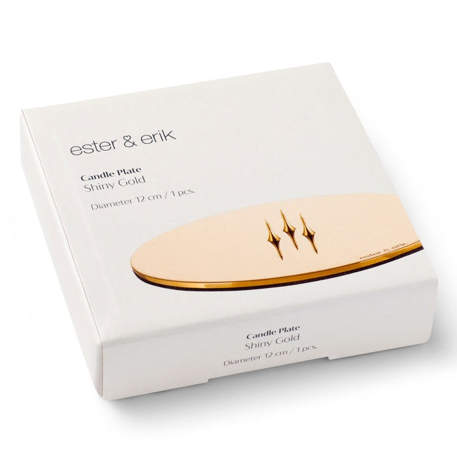 Lyseplatte - medium, blank guld