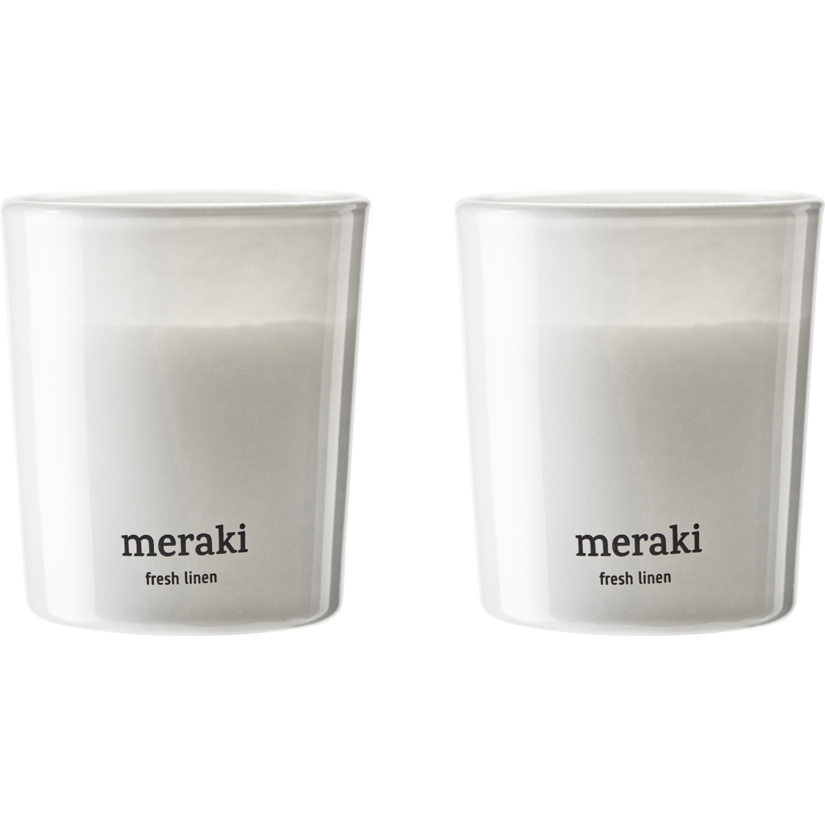 Duftlys Fresh Linen i 2-pak fra Meraki
