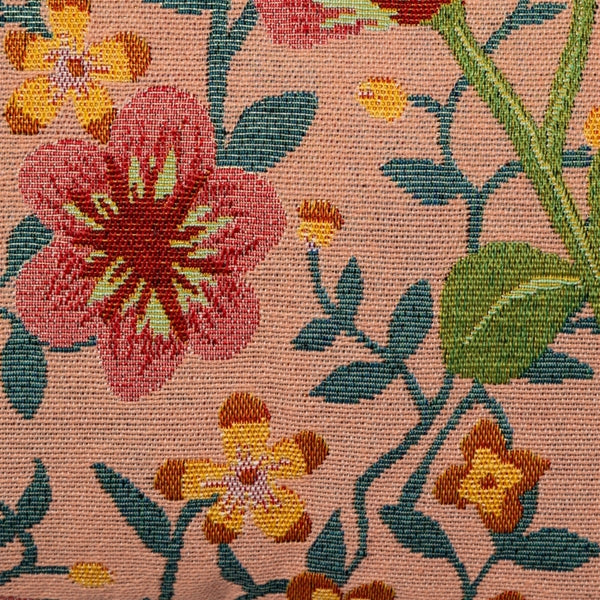 Pude m/fyld - Pink blomster
