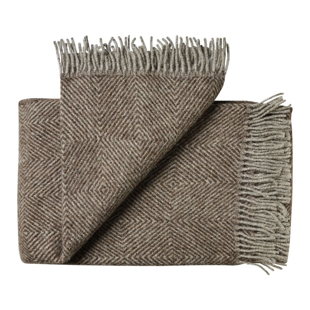 Fanø plaid - Ash Brown