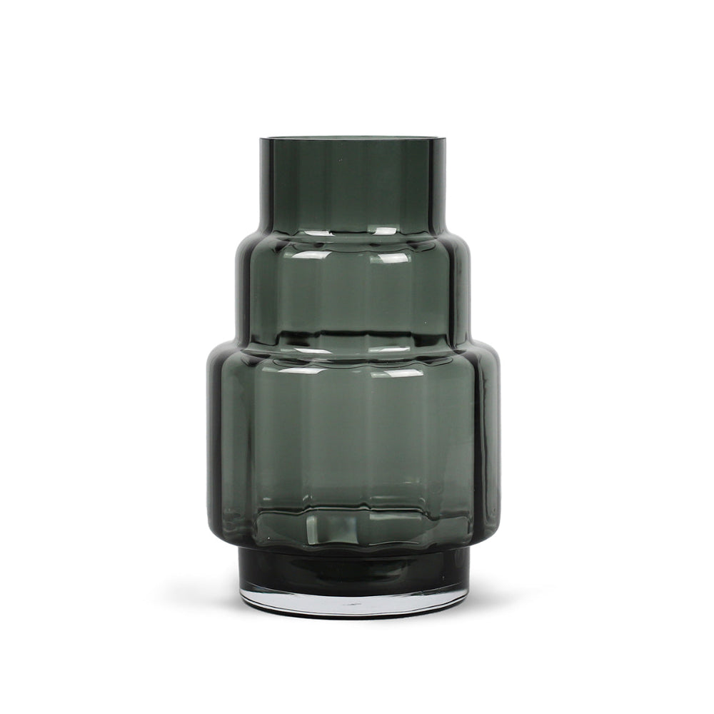Hurricane Reflections no. 69 i mundblæst glas, farvevariant 004 Smoked Grey