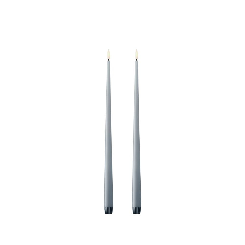 LED stagelys 2-pak Dusty Blue 40 cm fra ester & erik