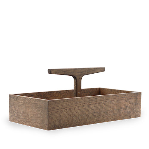 Toolbox, mørkbejdset eg