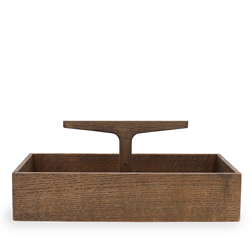 Toolbox, mørkbejdset eg