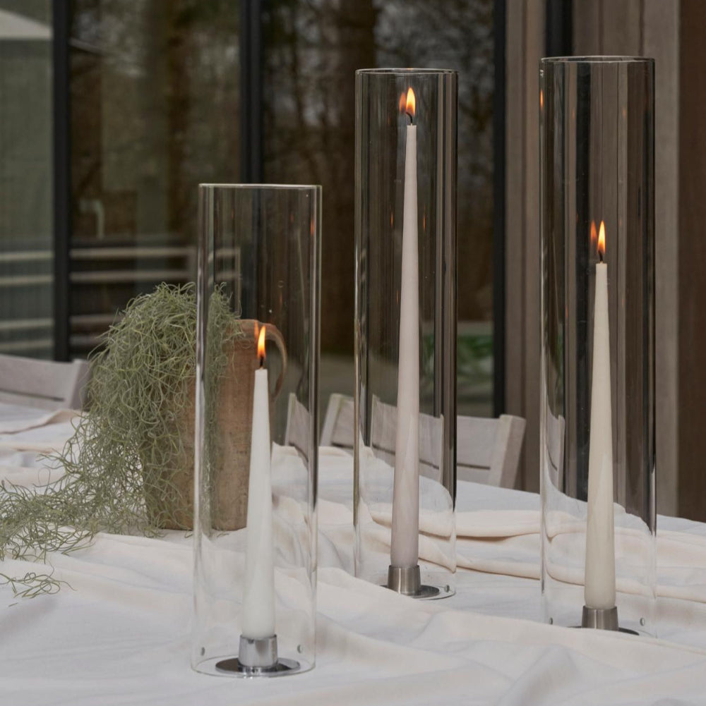 Cylindriske glas fra ester & erik i flere størrelser, stylet med lys