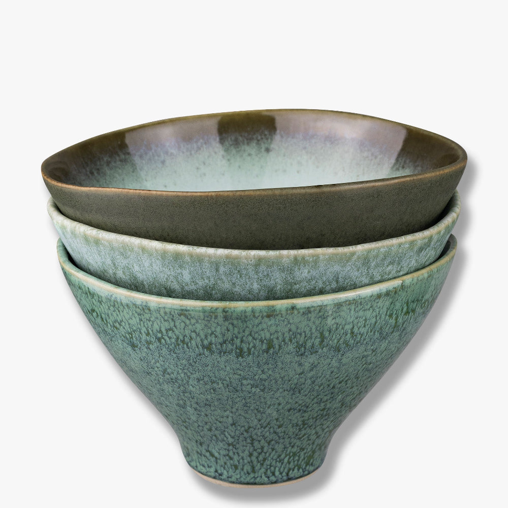 ELEMENTS stentøjsskål i Green Tones fra Mette Ditmer, medium
