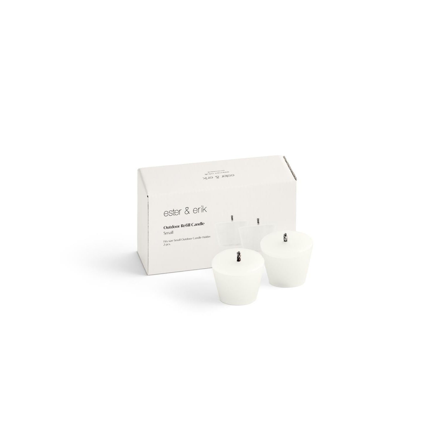 Udendørs refill lys, small, 2-pak