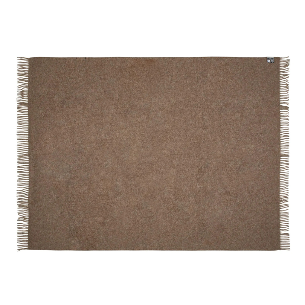 Season plaid i oak brown fra Silkeborg Uldspinderi, udfoldet